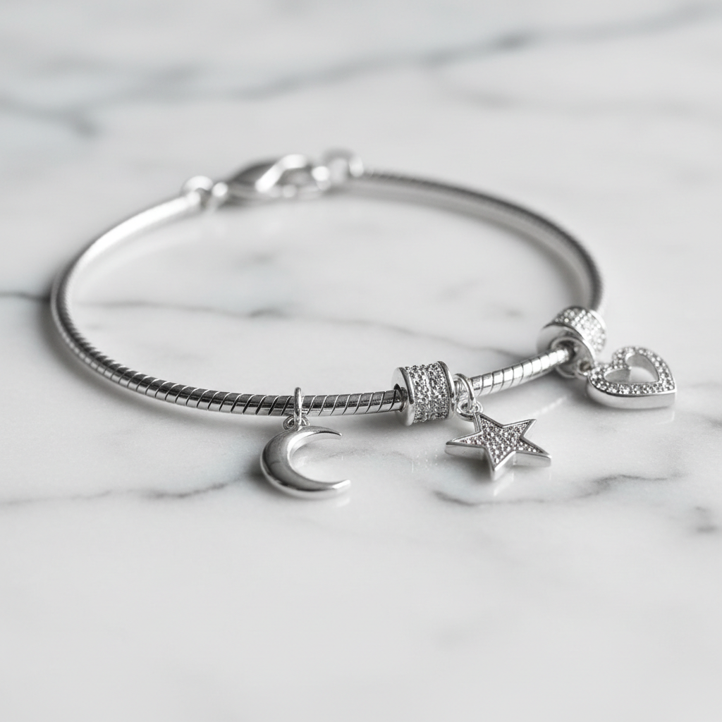 Silver Charm Bracelet