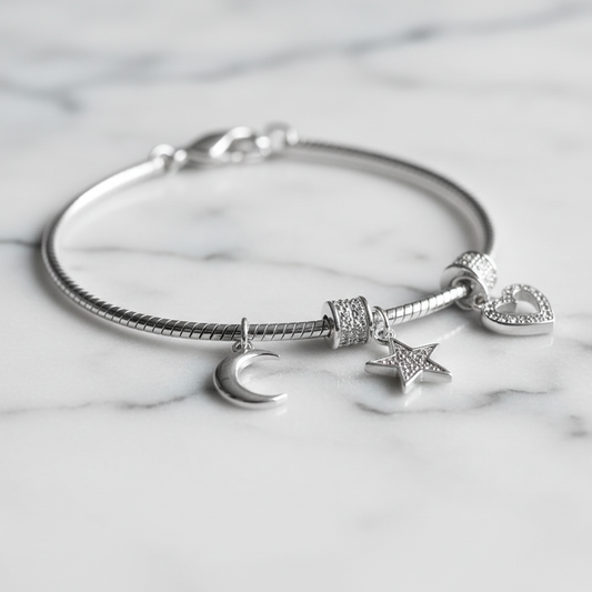 Silver Charm Bracelet