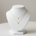 Gold Layered Diamond Pendant Necklace